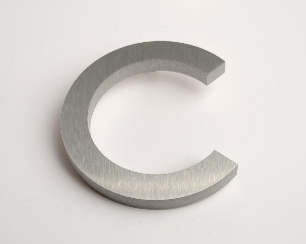 Modern House Letters Brushed C