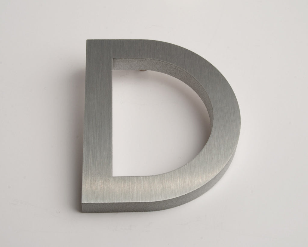 Modern House Letters Brushed D