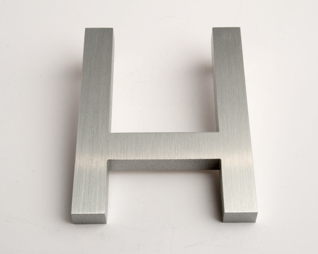 Modern House Letters Brushed H